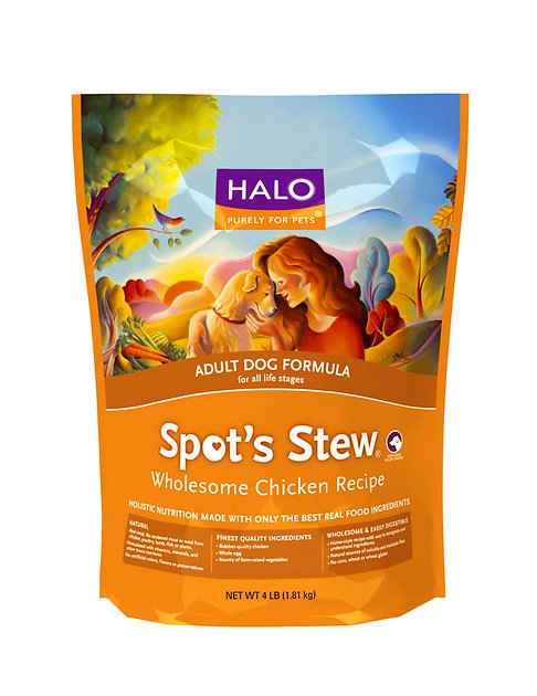 Halo Spot's Stew Adult Dog Formula Wholesome Chicken Recipe Dry Dog Food