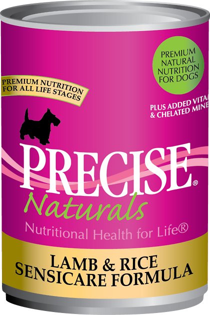 Precise Naturals Lamb & Rice Sensicare Formula Canned Dog Food, 13.2-oz, case of 12