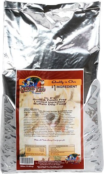 Great Life Dr. E's Grain-Free Limited Ingredient Buffalo Dry Dog Food