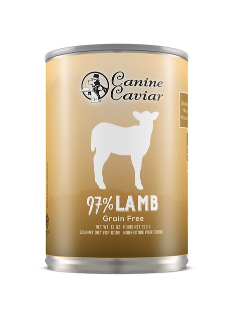 Canine Caviar 97% Lamb Grain-Free Canned Dog Food Supplement, 13-oz, case of 12