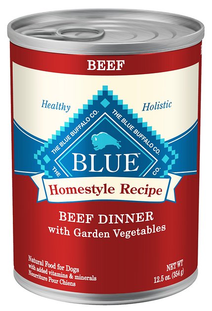 Blue Buffalo Homestyle Recipe Beef Dinner with Garden Vegetables & Sweet Potatoes Canned Dog Food, 12.5-oz, case of 12