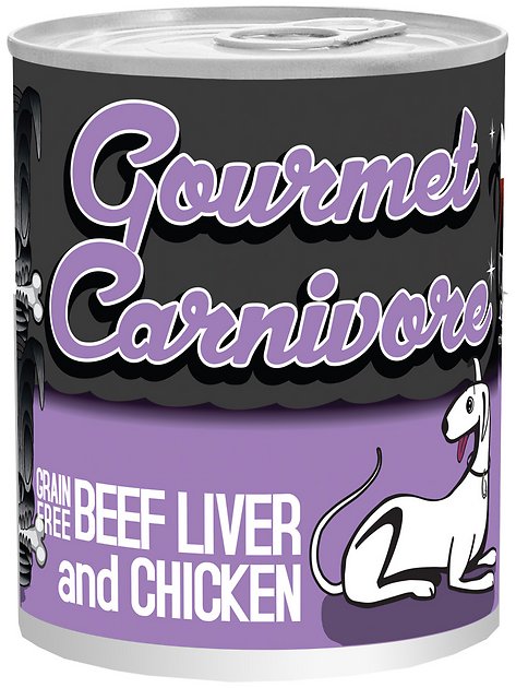 Tiki Dog Gourmet Carnivore Beef Liver & Chicken Grain-Free Canned Dog Food, 12-oz, case of 12