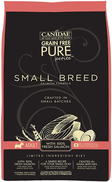 CANIDAE Grain-Free Limited Ingredient Diet PURE Petite Salmon Formula Small Breed Dry Dog Food