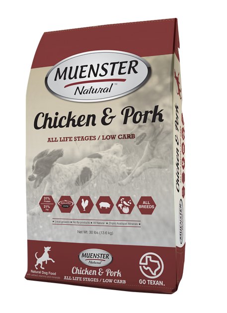 Muenster Natural Chicken & Pork All Life Stages Dry Dog Food